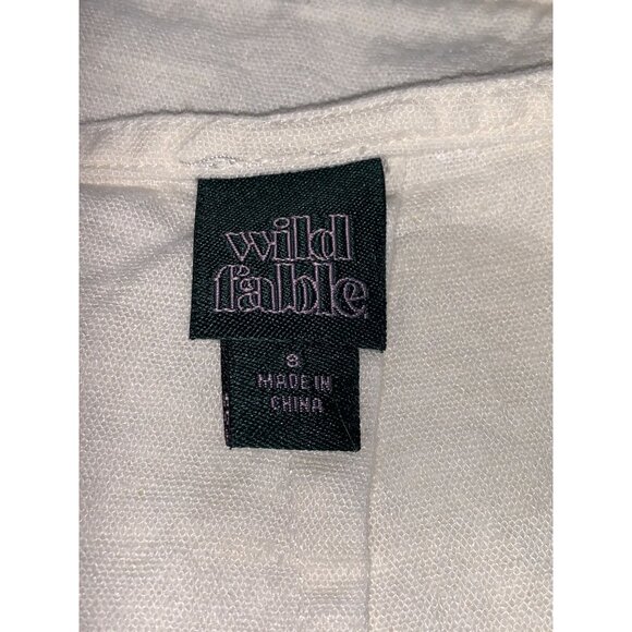 Wild Fable Junior Teens White Sleeveless Midi Dress Size 8 - Picture 11 of 11